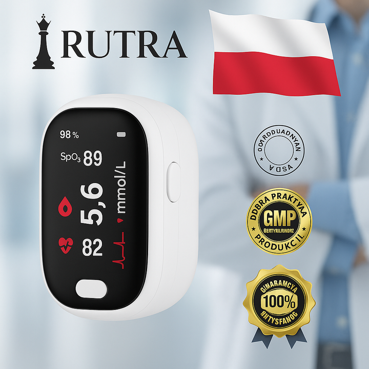 RUTRA® GlucoSense Laserowe Urządzenie do Monitorowania Poziomu Glukozy we Krwi (PL)